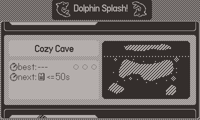 'Dolphin Splash!' menu gif.