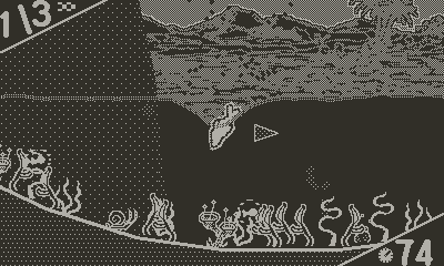 'Dolphin Splash!' gameplay screenshot.